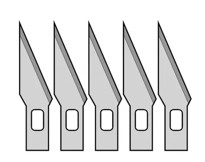 Image de 5 lames de rechange pour couteau de précision No. MS01