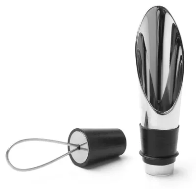 Obrázek produktu pro Uzávěr na láhve vína 2 v 1 – zátka a výlevka – 8 cm