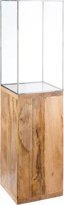 Produktbild von Gilde Windlicht, Mangoholz, naturfarben, VE 1, L. 26 cm, B. 26 cm, H. 91 cm 26227