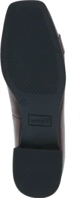 Produktbild von Caprice Damen Ballerina aus Leder mit Trapezabsatz und karrèe Spitze 9-22101-45, Größe:39 EU, Farbe:Rot