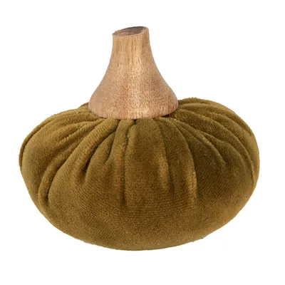 Produktbild von Clayre & Eef Dekoration Kürbis Ø 9x8 cm Grün Polyester
