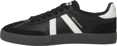 Produktbild von Jack & Jones 12257190_212_44, Männlich, Erwachsener, Modische Sneakers, Schwarz, Anthrazit, Schnürverschluss, Rundzeh