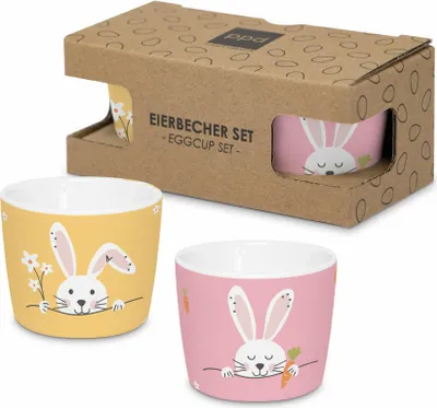 Produktbild von PPD Hello & Easter Egg Cup Set, 2-tlg., Eierbecher, Eierhalter, New Bone China, 262402948
