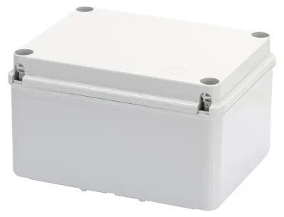 Image de Boîtier de connexion électrique Gewiss, à fixer au mur, gris, dimensions : 190 mm x 110 mm x 140 mm