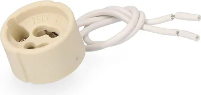 Produktbild von GU10 Halogenfassung 2A 250V 15cm Kabel unter Schrumpfschlauch EDM