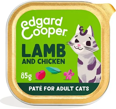 Image de Pâtée pour chat adulte agneau/poulet 85 g Edgard & Cooper
