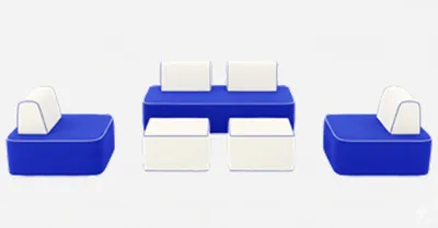 Obrázok produktu pre Štýlový taburet v bielej farbe, minimalistický štýl, vodoodpudivá látka
