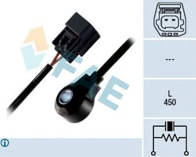 Produktbild von FAE Klopfsensor 60230 für FORD Fiesta Mk6 Schrägheck (JA8, JR8)