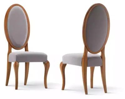 Produktbild von Esszimmer Stühle Holz Luxus Sessel Stuhl Braun Wohnzimmer Möbel Neu