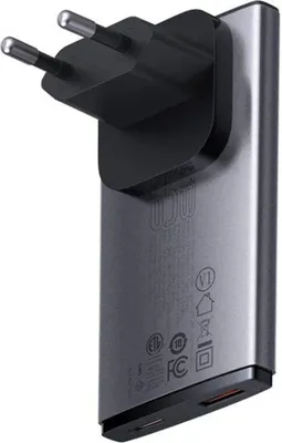 Zdjęcie produktu dla Baseus CCGP150113, Wewnętrzna, Prąd przemienny, Czarny, Szary