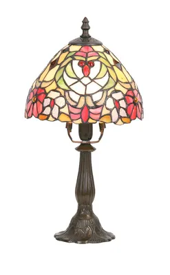 Obrázek produktu pro Stolní lampa Tiffany styl vitrážová mozaika V: 39cm Nostalgická noční lampa Lampa do obývacího pokoje