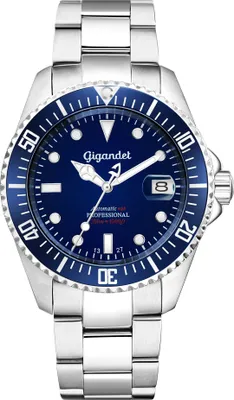 Produktbild von Gigandet Automatikuhr Edelstahl Silber Blau Sea Ground - G2-009
