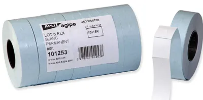 Produktbild von agipa Etiketten für Preisauszeichner 21 x 12 mm weiß