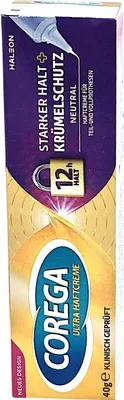 Zdjęcie produktu dla Corega ultra adhesive cream strong hold + crumb protection 40 g