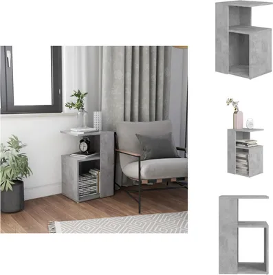 Produktbild von vidaXL Beistelltisch Betongrau 36x30x56 cm Holzwerkstoff -  Beistelltische
