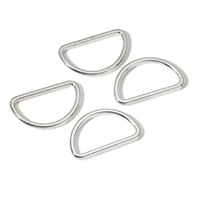 Produktbild von PRYM Halbrundringe, 30 mm, silber