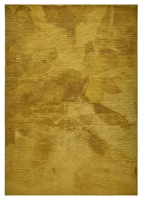 Zdjęcie produktu dla benuta Basic dywan z włókien syntetycznych Furry - Żółty 160x230 cm - Miękki dywan do salonu - Antypoślizgowy spód - Można prać - Odpowiedni do ogrzewania podłogowego