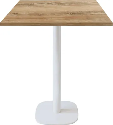 Produktbild von Bartisch 70 x 70 cm – rundes Bankmodell aus slowenischer Eiche