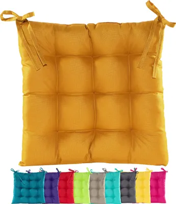 Produktbild von JACK Outdoor Stuhlkissen 38x38cm Lounge Kissen Auflage Wasserfest Sitzkissen Garten Lotus Effekt, Farbe:Gold