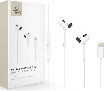 Immagine prodotto di Tech-Protect Ultraboost Core G2 Cuffie con fulmine - Bianco