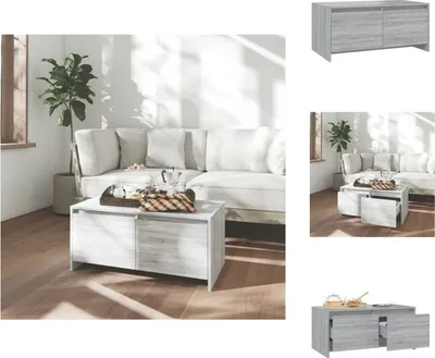 Obrázok produktu pre vidaXL Konferenčný stolík sivý Sonoma 90x50x41,5 cm materiál na báze dreva - Konferenčné stolíky