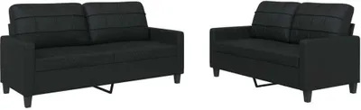 Produktbild von VidaXL 3201358, Schwarz, Schaum, Kunstleder, Metall, Polywood, Textil, 158 cm, 77 cm, 80 cm