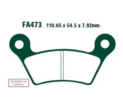 Produktbild von EBC Brakes Bremsbeläge Satz Bremsklötze FA473