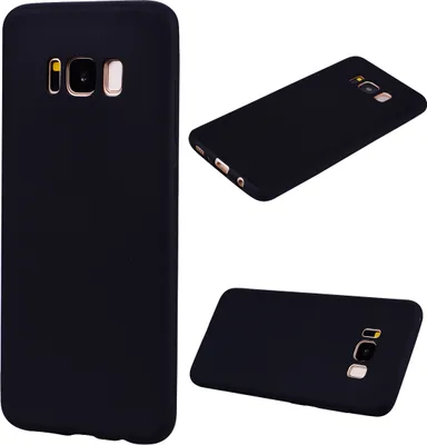 Produktbild von für Samsung S8 Lovely Candy Color Matte TPU Anti-Scratch rutschfeste Schutzhülle Zurück Fall schwarz
