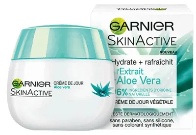 Image de Crème de jour botanique Garnier SkinActive à l'aloe vera 50 ml