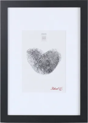 Produktbild von Holz Bilderrahmen Passepartout Lifestyle Foto Rahmen Collage Wanddeko Poster S66 - Farbe: Schwarz | Format: 20x20