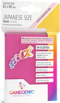 Image de GGS10125 - Pochettes PRIME de taille japonaise, rose (60 pochettes)