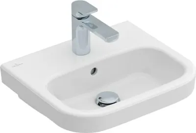 Immagine prodotto di Villeroy & Boch Architectura lave-mains, rectangulaire, trou pour robinetterie au centre, avec trop-plein, 450x380mm, 437345R1, 437345R1