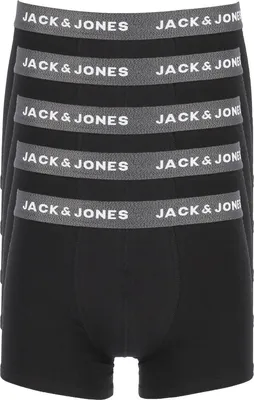 Produktbild von Jack&Jones - Herren - Boxershort Huey 5-Pack - Grau/Schwarz - Gr. M