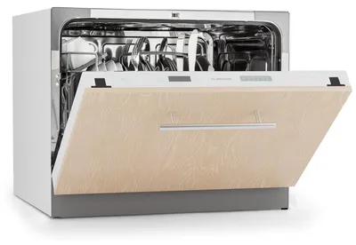 Produktbild von Klarstein Mini-Geschirrspüler für 6 Gedecke, Leiser Einbau-Geschirrspüler Klein mit 6 Spülprogrammen, Kleiner Tisch-Geschirrspüler für Zuhause Büro Camping, Geschirrspüler Mini mit Wasseranschluss