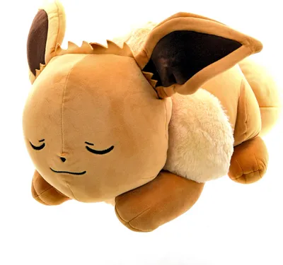 Image de Figurine en peluche Pokemon - Evoli endormi (45cm) Doudou peluche