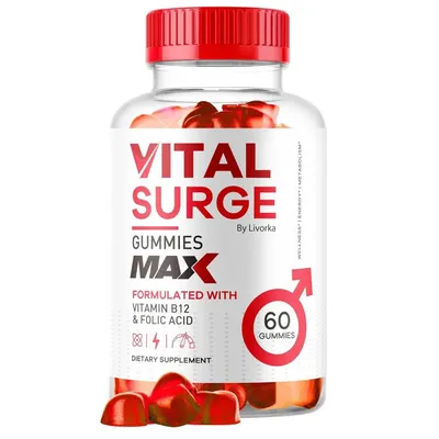Produktbild von Vital Surge Gummies for Men (60 Stücke) Nahrungsergänzungsmittel, Männer, Ausdauer, Muskeln, Libido, Männergesundheit, Sexualgesundheit