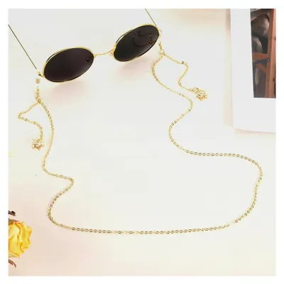 Produktbild von 2 Stück Brillenkette Damen, Brillenband, Kette für Brillen in Gold und Silber, Maskenkette, Maskenband, Elegante Brillenhalterung (75 cm)