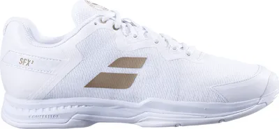Produktbild von Babolat SFX 3 All Court Wimbledon Tennisschuhe Sportschuhe weiß/gold 30S22550-1070, Schuhgröße:48 EU