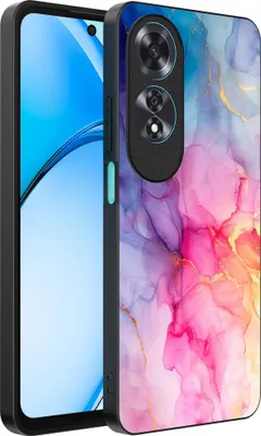 Produktbild von Smartphonica Telefon Fall geeignet für Oppo A60 mit Marmor Druck - TPU zurück Abdeckung Fall Marmor Design - Regenbogen