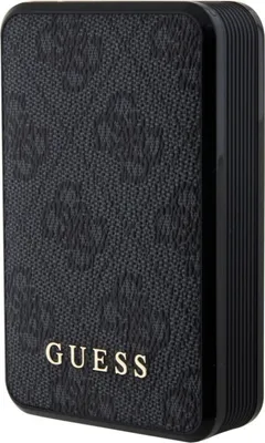 Produktbild von Guess Powerbank 18W Gupb10Dp4Gegk 10000Mah Schwarz/Schwarz 4G Leder Metall Logo