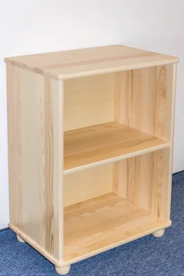 Produktbild von Standregal, 60 cm breit, Kiefer Holz-Massiv, Farbe: Natur