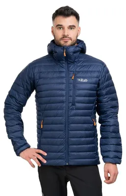 Zdjęcie produktu dla Kurtka trekkingowa puchowa męska Rab Microlight Alpine granatowa M