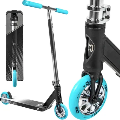 Produktbild von CORE CD1 Stunt Scooter Park 78cm Chrome/Türkis