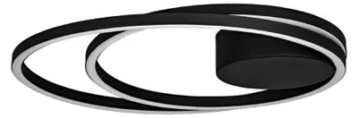 Image de Eglo 900471 RUOTALE LED Plafonnier 36W Ø450mm noir blanc blanc chaud