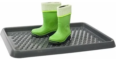 Imagen del producto de Bandeja para recoger goteos de zapatos, color blanco, 38x53x3 cm