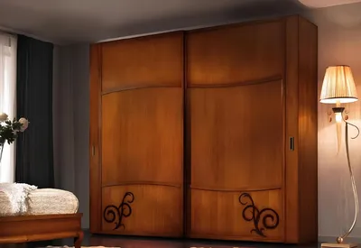 Produktbild von Kleiderschrank Schiebetüren Schlafzimmer Schrank Wand Schränke Holz Schwebetüren