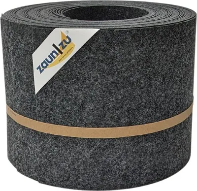 Produktbild von Doppelstab Sichtschutz zaun|zu Design-Vlies 10x Einzelstreifen 2,55m Zaunblende Anthrazit 10x 2,55m