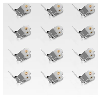 Produktbild von 12 Stück Verstellbare Bettdeckenclips aus Metall mit Schaumstoffpolsterung für Bettwäsche
