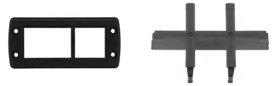 Produktbild von CONTA-CLIP Kabeldurchführungsrahmen KDS-SR inklusive Inlay 6-fach für klein, groß und doppelte Dichtelemente, Inlays