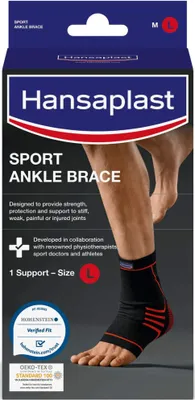 Produktbild von Hansaplast Sport Fußgelenk-Bandage Größe L, 1 St. Bandage